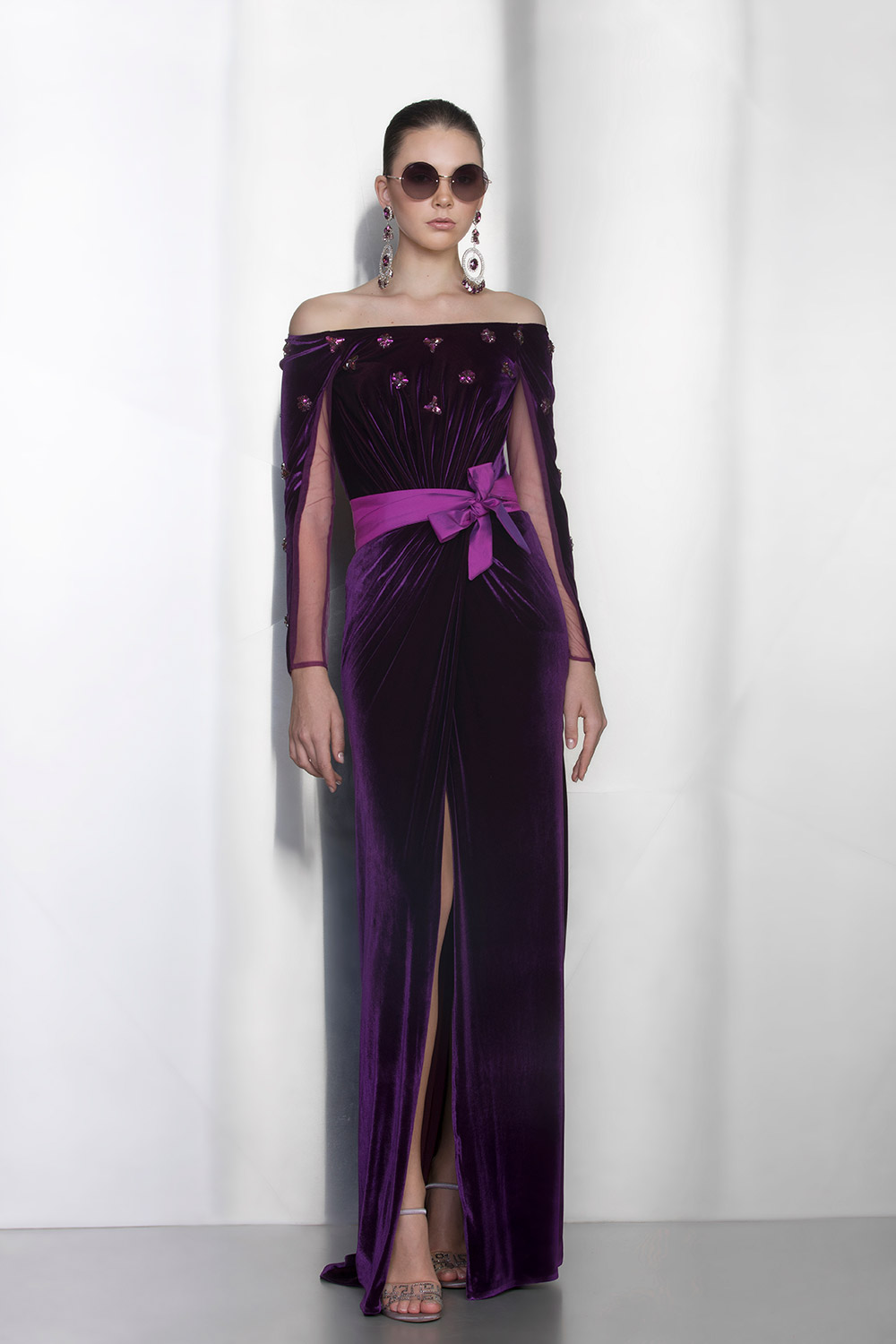 Luxury Velvet Bombshell Purple Robe Dressing gown – Bombshell London