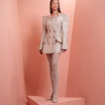 Short beaded off- white Dress