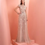 off- white beaded floral dress