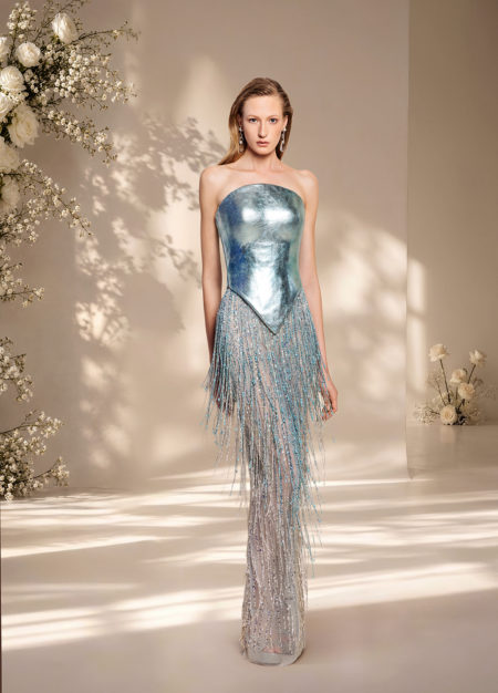 Ice Blue Prism Gown